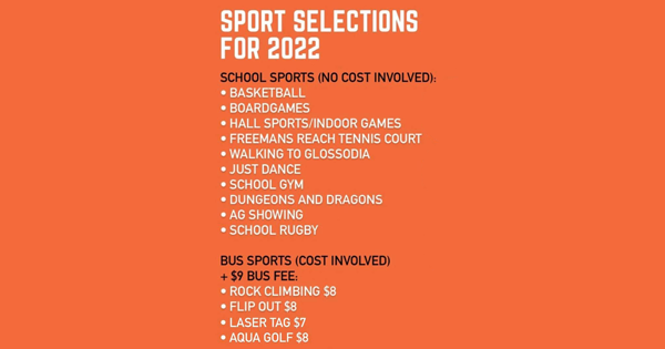 SPORT selections