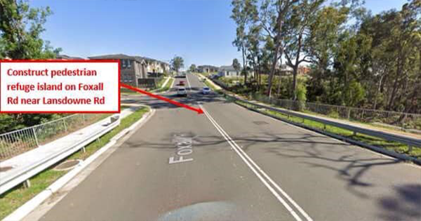 pedestrian protection island