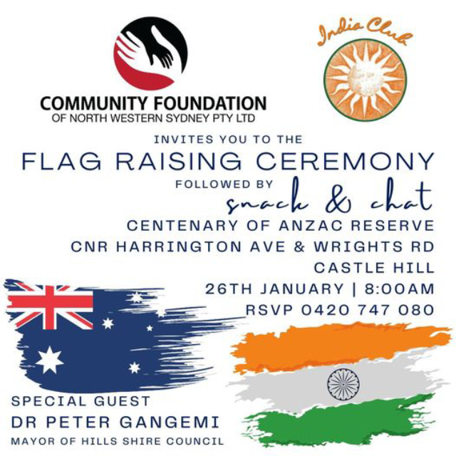Australia Day & Indian Republic Day Flag Raising Ceremony Australia Day & Indian Republic Day Flag Raising Ceremony - Australia Day & Indian Republic Day Flag Raising Ceremony Australia Day Indian Republic Day Australia Day &Amp; Indian Republic Day Flag Raising Ceremony