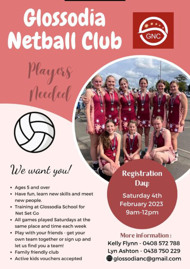 Glossodia Netball Club Registration Open Now Glossodia Netball Club Registration Open Now - Glossodia Netball Club Registration Open Now Glossodia Netball Club Glossodia Netball Club Registration Open Now