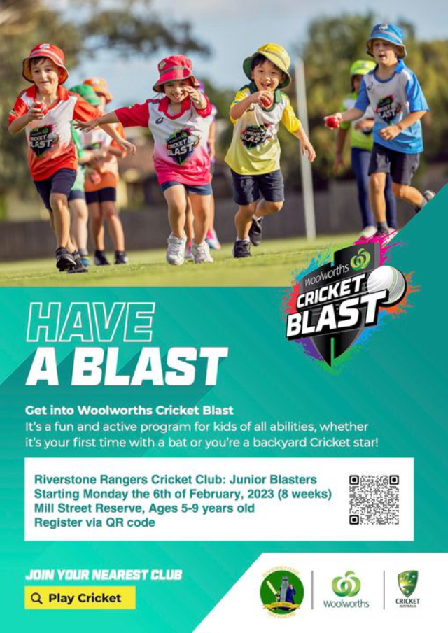 Riverstone Rangers Cricket Club Junior Blasters program 2023 Riverstone Rangers Cricket Club Junior Blasters program 2023 - Riverstone Rangers Cricket Club Junior Blasters program 2023 Riverstone Rangers Cricket Club Riverstone Rangers Cricket Club Junior Blasters Program 2023