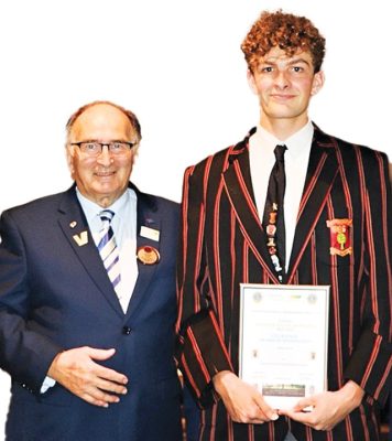 31A Lions YOTY 21 Feb 2023 Winner s presentation Adam Fowler NBHS1 Normanhurst Boys High School Student Wins Youth of the Year Club Judging