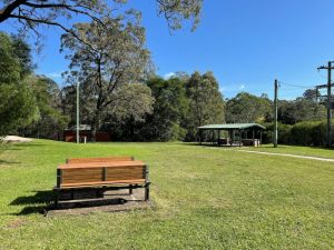 McMahon Park playground bench 