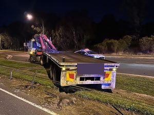 Trail Bike runover by semi-trailer
