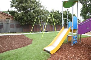 Christopher Street Reserve playground slide and swing