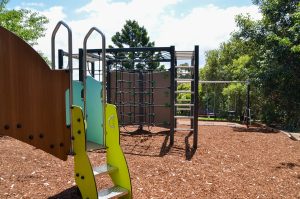 Coolock Crescent Reserve playground climbing unit and slide