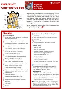Hawkesbury City Council Grab-and-Go bag fact sheet