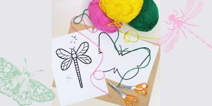 Insect string art at the Hawkesbury Regional Gallery