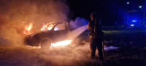 Hills Firefighters respond to a vehicle fire at Box Hill