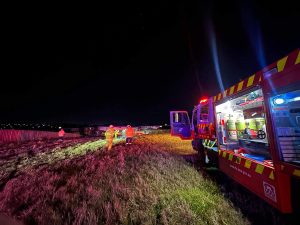 Hills RFS fire trucks at Box Hill