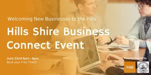 Hills Shire Business Connect Event brite banner