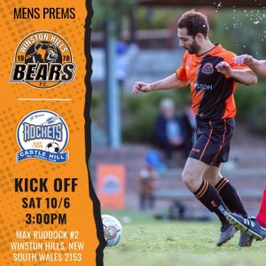 Mens Premier League game between Winston Hills Bears and Castle Hill Rockets
