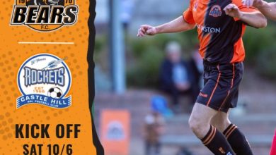 Mens Premier League game between Winston Hills Bears and Castle Hill Rockets