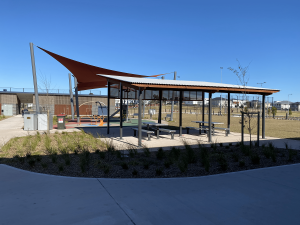 Balmoral Road Reserve picnic tables