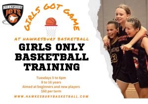 Hawkesbury Jets Basketball training for girls
