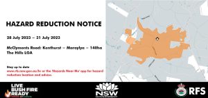 Hazard Reduction Notice McClymonts Road