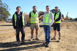 Mayor Peter Gangemi at Stringer Road Reserve