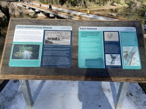 Upper Colo Bridge interpretative signages