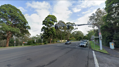 Site of the crash in West Pennant Hills