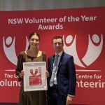 Jade Pinar at the 2023 NSW Volunteer of the Year Awards