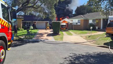 Lifesaving work by RFS at Riverside Gardens