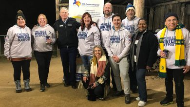 The Hills winter sleepout large group-
