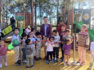 Ribbon-cutting ceremony at the Withers Road Reserve