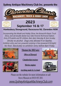 poster for the Clarendon Classic Rally 2023