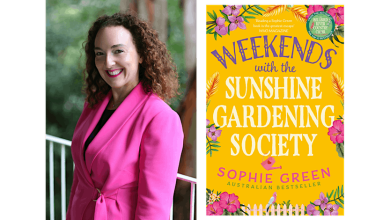 Sophie Green with her new book, Weekends with the Sunshine Gardening Society