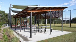 Picnic shelter at Caddies Creek Reserve