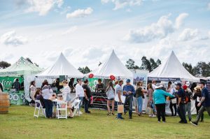 Stalls at the Hills Food and Wine Festival