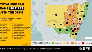 Total Fire Ban at Sydney 10 October 2023