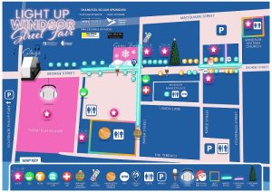 Light Up Windsor 2023 map