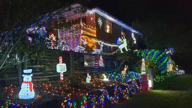 The Hills And Hawkesbury Lit Up For Christmas Lights