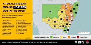 Total Fire Ban for Greater Sydney on 16 December 2023