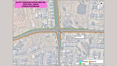 The Intersection Upgrade Of Old Pitt Town Road