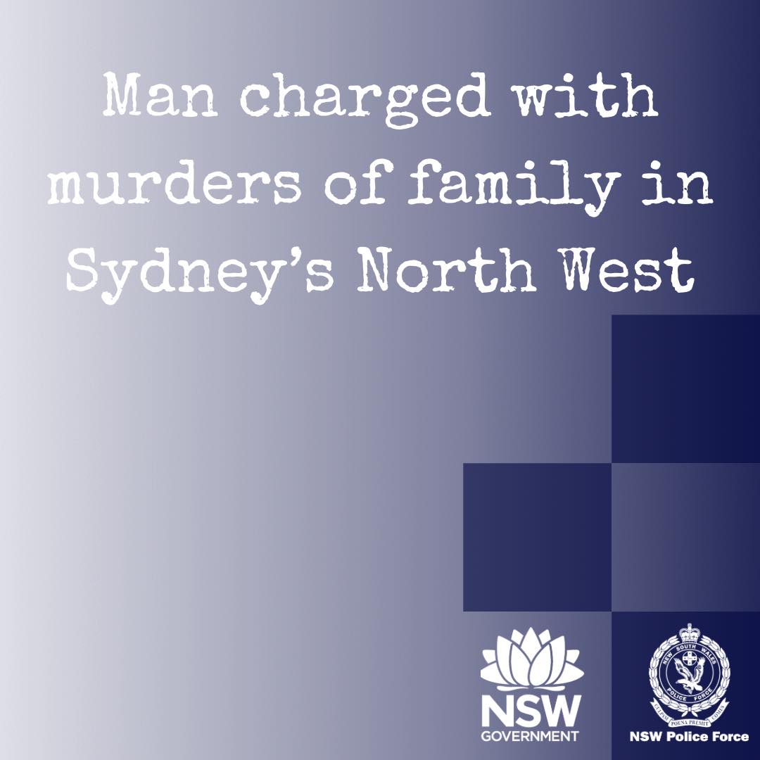 Strike Force Bernarra Man Charged With Murders Of Family In Sydney'S Northwest