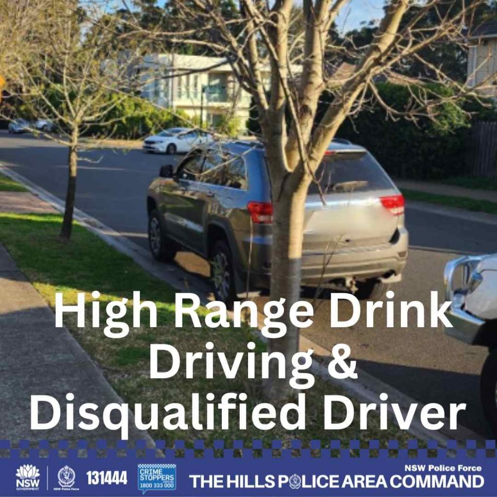 Kellyville woman arrested for suspected high range drink driving old windsor road