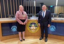 Mayor of The Hills Shire Dr Michelle Byrne and Deputy Mayor of The Hills Shire Frank De Masi, New Civic Leaders