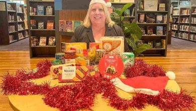 Mayor of The Hills Shire, Dr Michelle Byrne at Castle Hill Library for the 2024 Mayoral Christmas Appeal