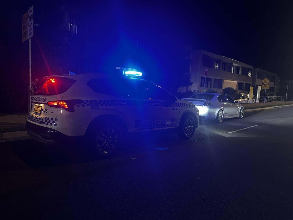 Car doing burnouts arrested by police from The Hills Police Area Command 