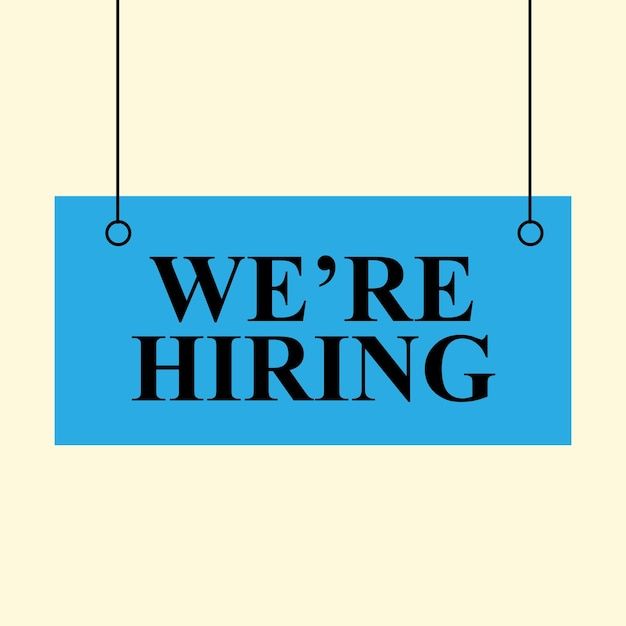 we are hiring