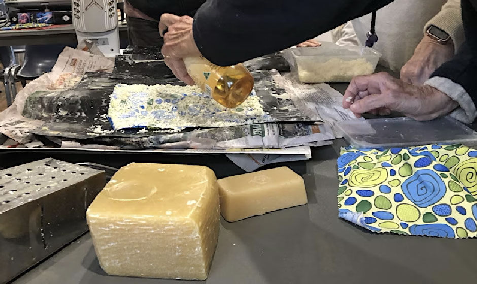 Plastic Free Living and Making Beeswax wraps