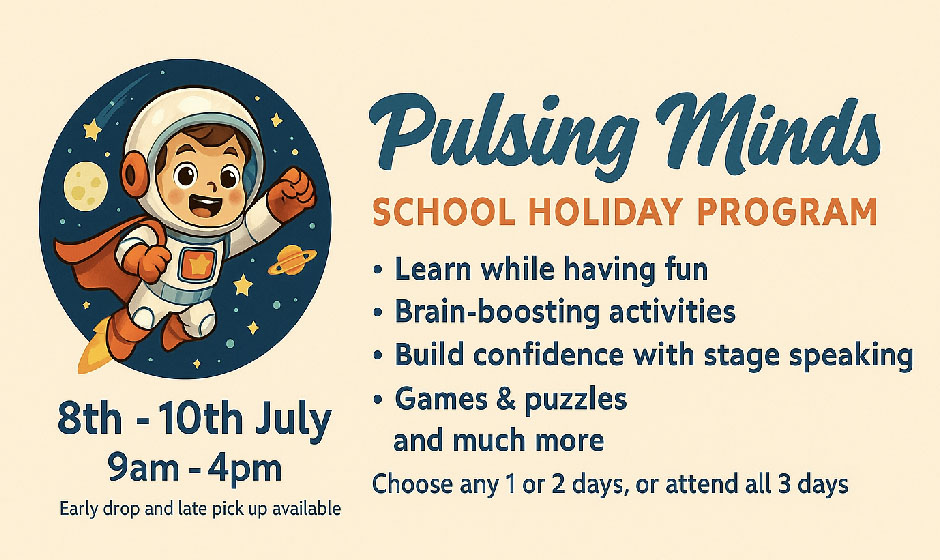 Pulsing Minds School Holiday Program