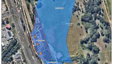 Caddies Creek reserve land for the Hills Shire Council